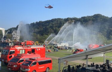 電柱の貸し出しで防災訓練（都内最大級！）に参加してきました！